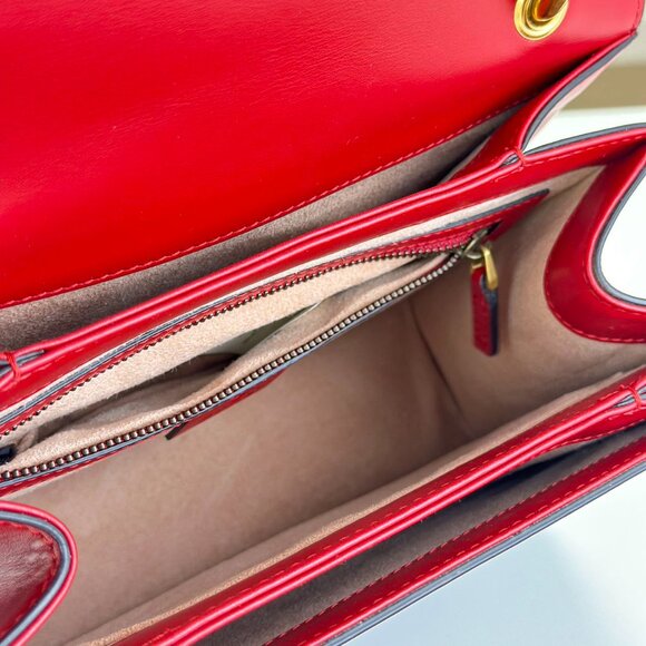 Gucci Tri-Color Leather Queen Bees Shoulder Bag - Picture 8 of 8